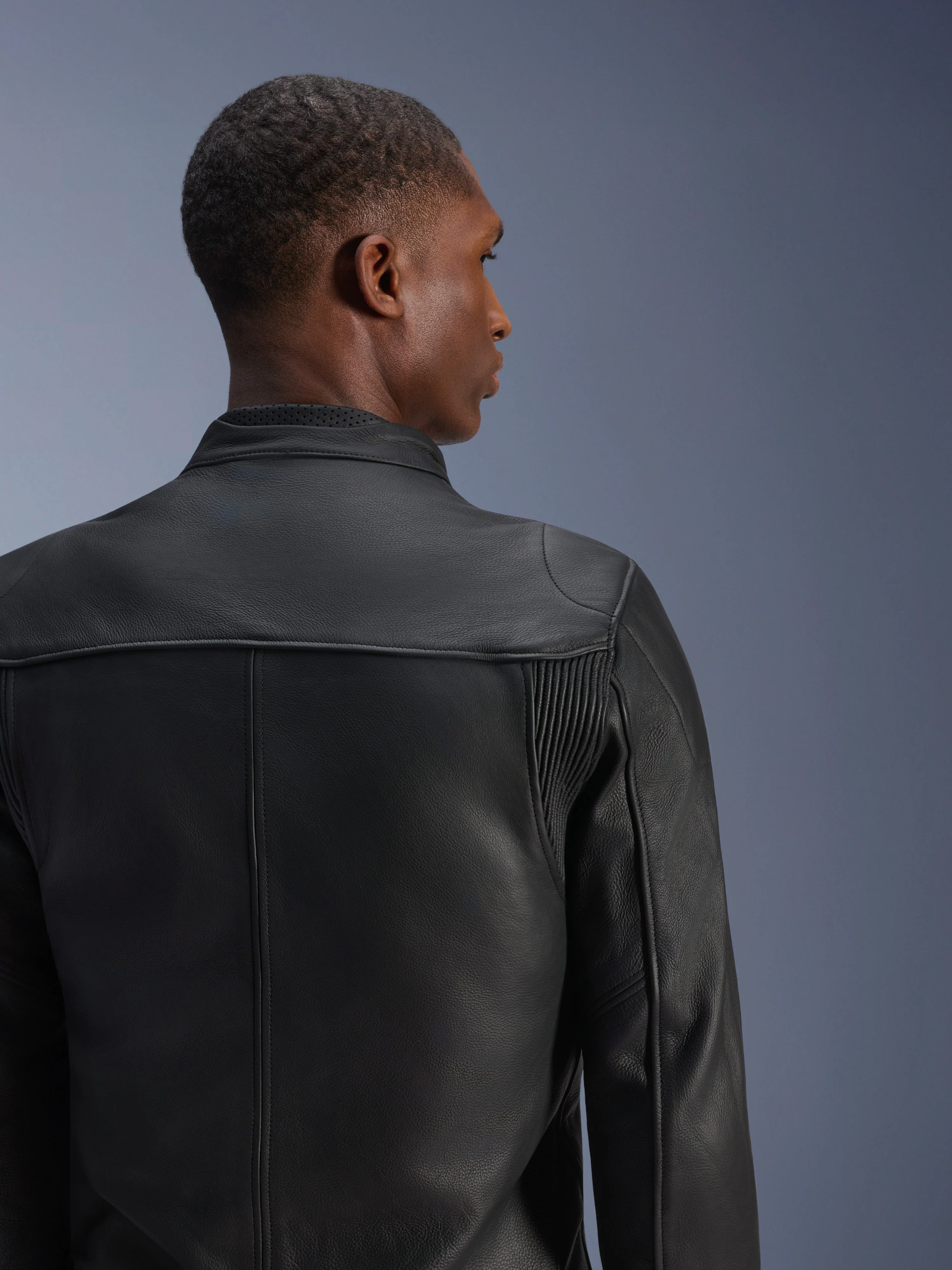 Blacktrack Leather Jacket - Image 8