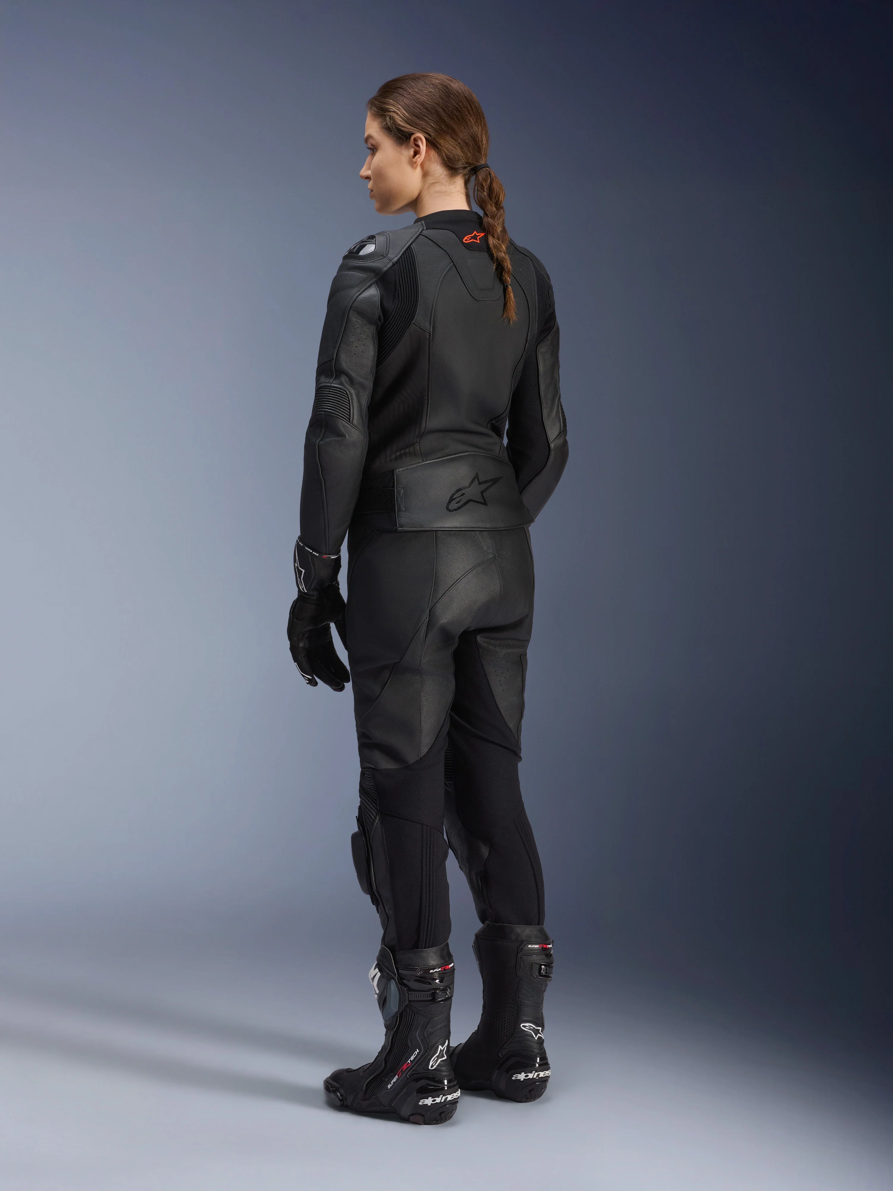 Women Stella GP Plus V4 Leather Jacket - Image 4
